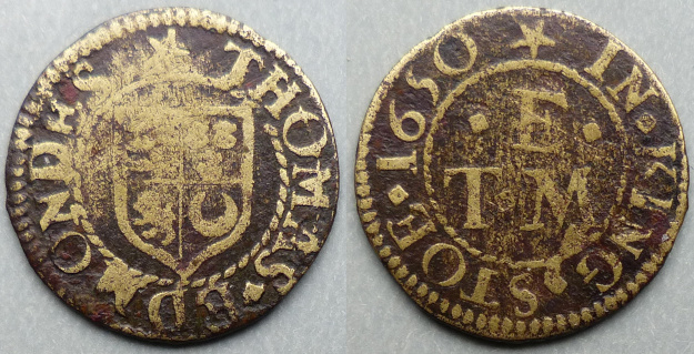 Kingston-upon-Thames, Thomas Edmondes 1650 farthing Kingston-upon-Thames, Thomas Edmondes 1650 farthing